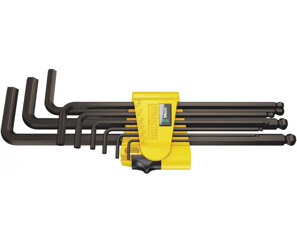 картинка Набор Г-образных ключей, дюймовых Wera 950 PKL/9 SZ N BlackLaser WE-022171 от магазина "Элит-инструмент"