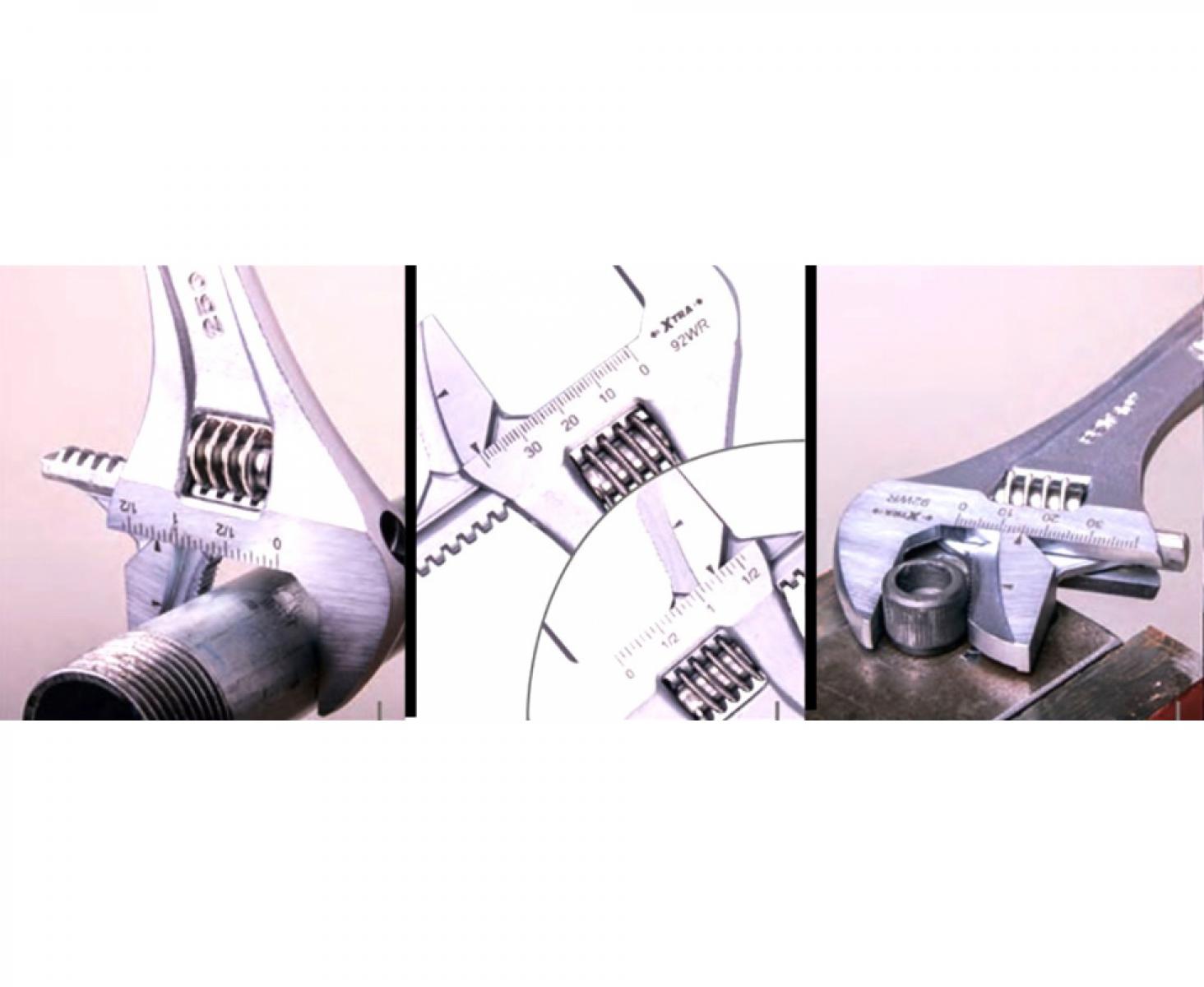картинка Ключ гаечный разводной со съемными губками хромированный 27 мм Irega 92WR(CN-MM-P)/CE-6 от магазина "Элит-инструмент"