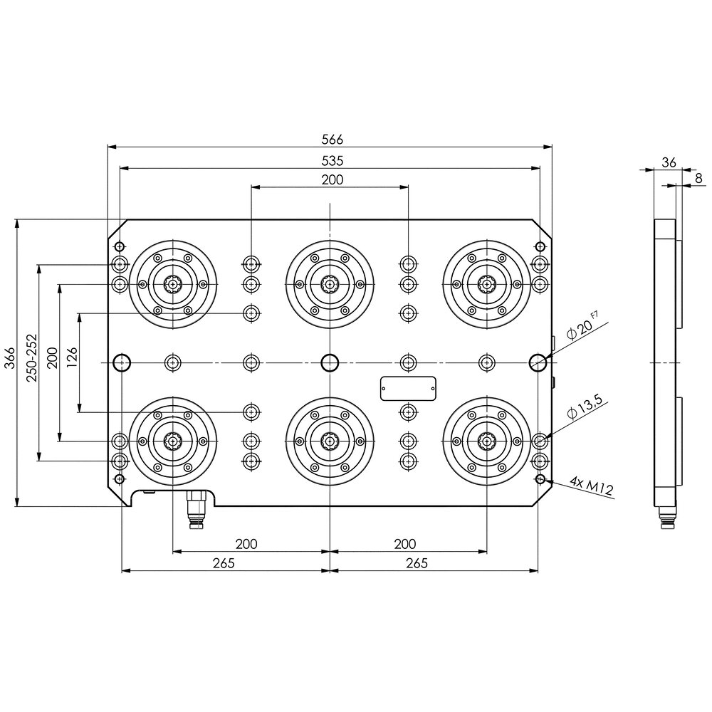 картинка 6-точечная зажимная станция АМF 427526 от магазина "Элит-инструмент"