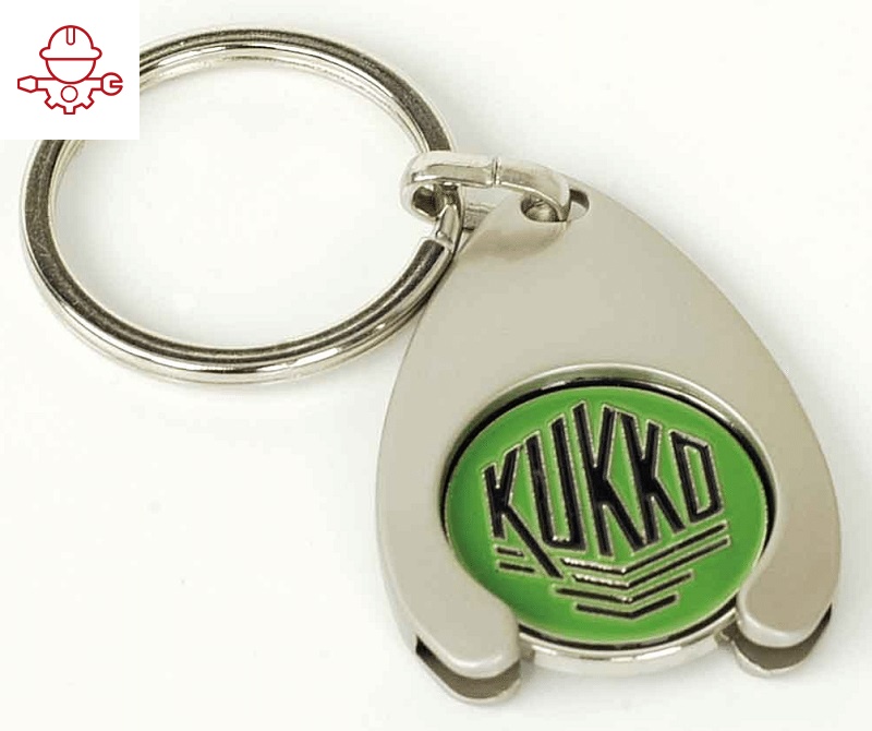 картинка Брелок для ключей с жетоном для тележек Kukko Z156 от магазина "Элит-инструмент"