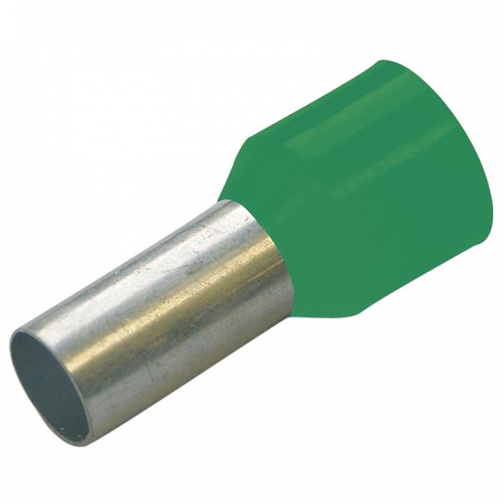 Гильза конечная изолированная (НШВИ) 0,34/ 6 мм цвет изумрудный (упак. 500 шт.)