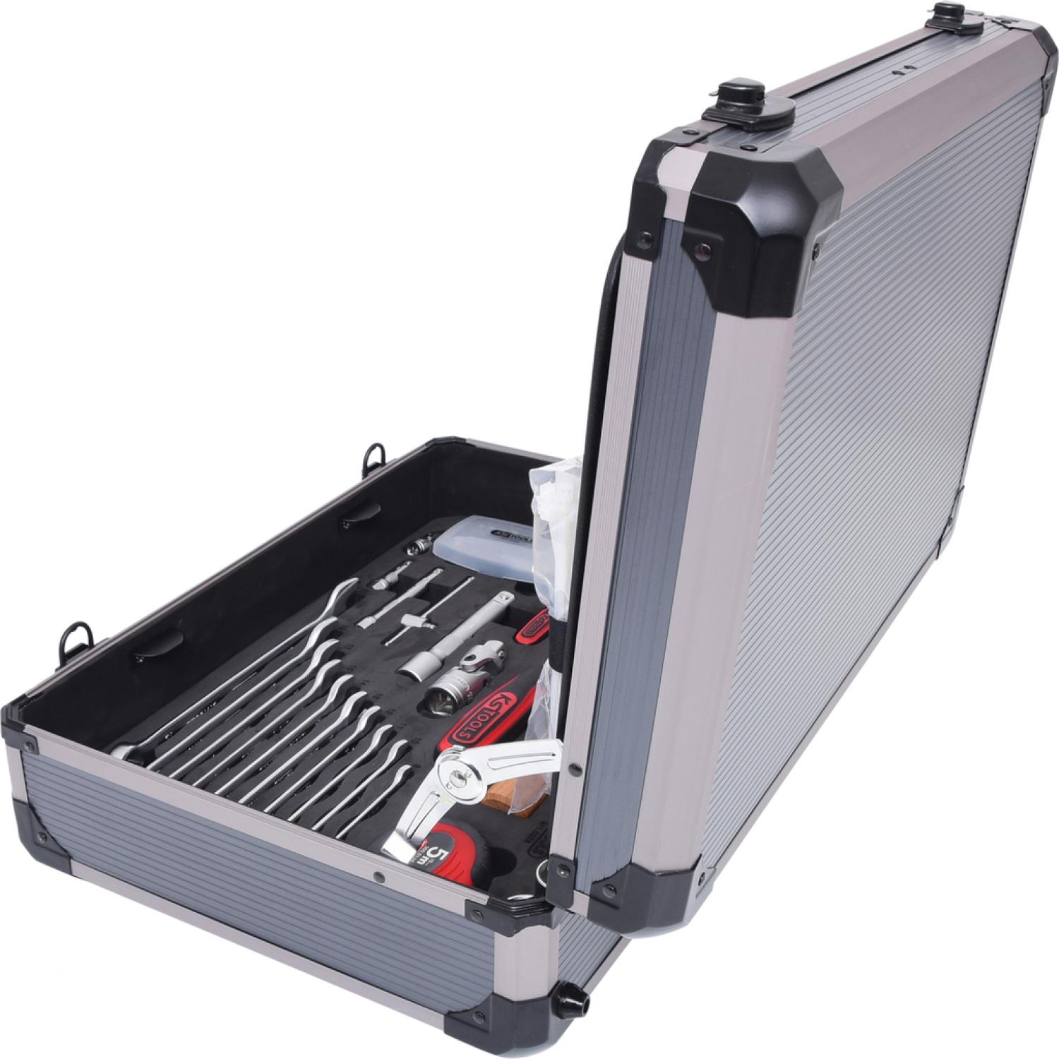 картинка 1/4" + 1/2“ Чемодан с инструментами для электриков, 128 шт KSTools-911.0628 от магазина "Элит-инструмент"