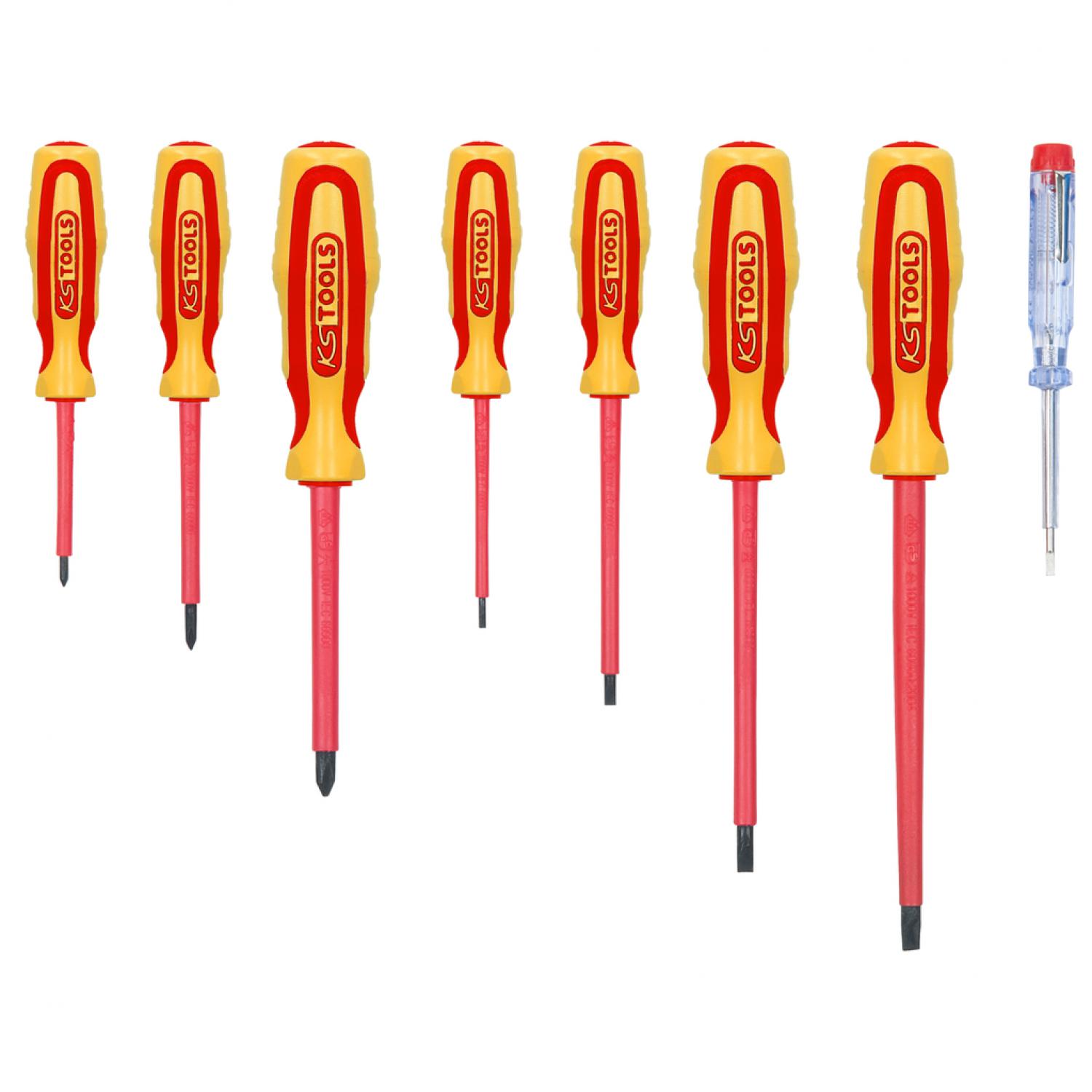картинка Комплект отверток ERGOTORQUE VDE, для профиля Philips+шлицевые, 8 шт от магазина "Элит-инструмент"
