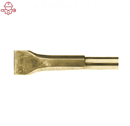 Зубило-окалиноочиститель для пневмоинструмента (с круглым хвостовиком) искробезопасное D=17.3 мм, серия 087 MetalMinotti 087-4500