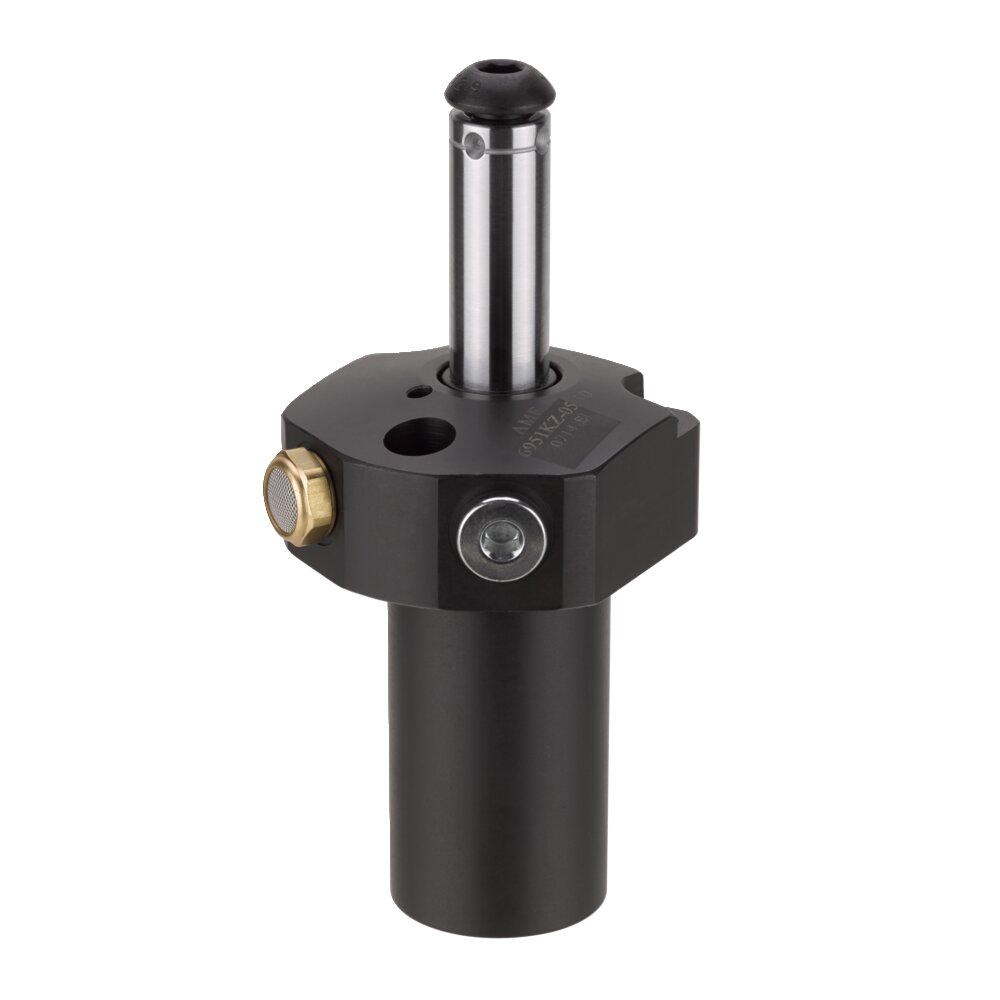 Тяговый цилиндр, установленный на верхнем фланце, с направляющим поршневым штоком АМF 66571