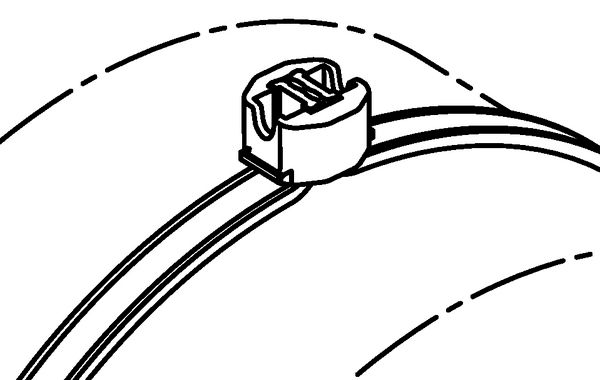 картинка Два независимых катушки с расходными компонентами, состоящими из замковых элементов и ленты с насечками, всё это гарантирует безотходное крепление. HellermannTyton 102-66110 от магазина "Элит-инструмент"
