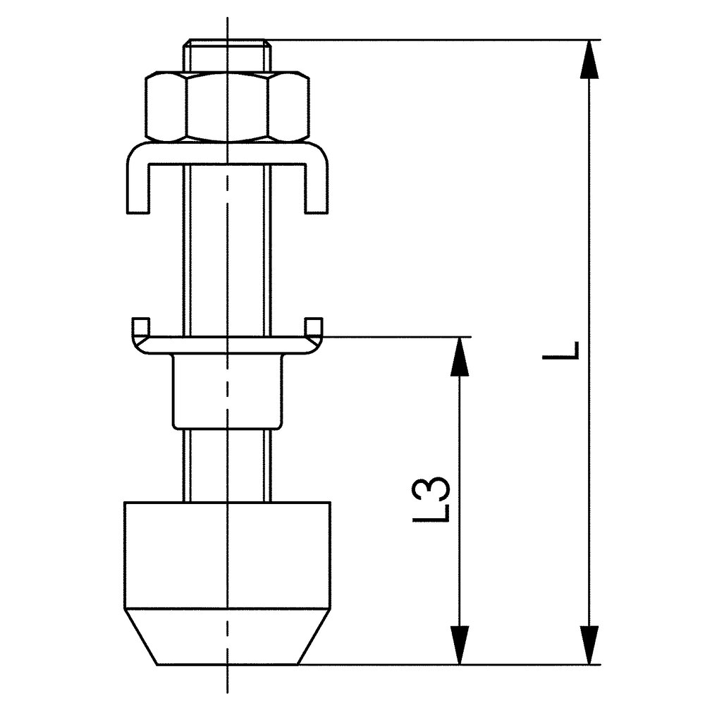 картинка Зажимной винт АМF 96065 от магазина "Элит-инструмент"