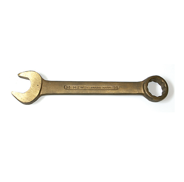 картинка Ключ комбинированный искробезопасный 16 мм, серия 023 MetalMinotti 023-0016 от магазина "Элит-инструмент"