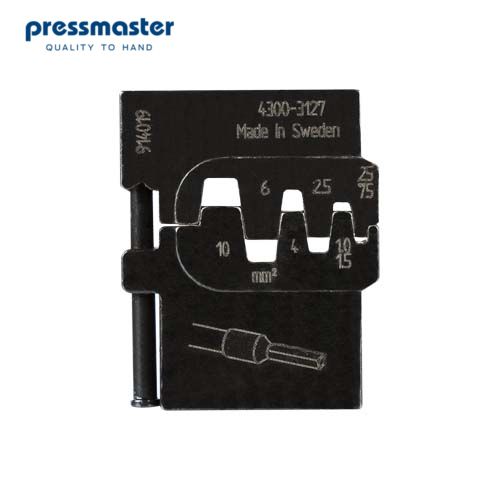 картинка PM-4300-3127 Матрица для опрессовки втулочных наконечников: 0.25 – 0.75 мм2, 1 – 1.5 мм2, 2.5 мм2, 4 мм2, 6 мм2, от магазина "Элит-инструмент"