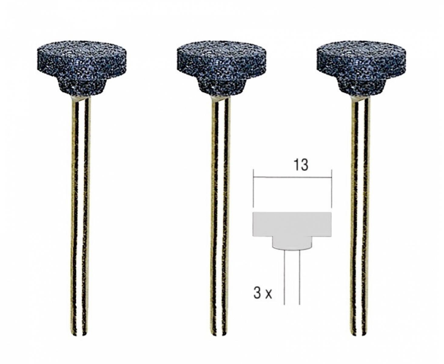 Насадки карборундовые (диск Ø 13 мм) Proxxon 28783 3 шт.