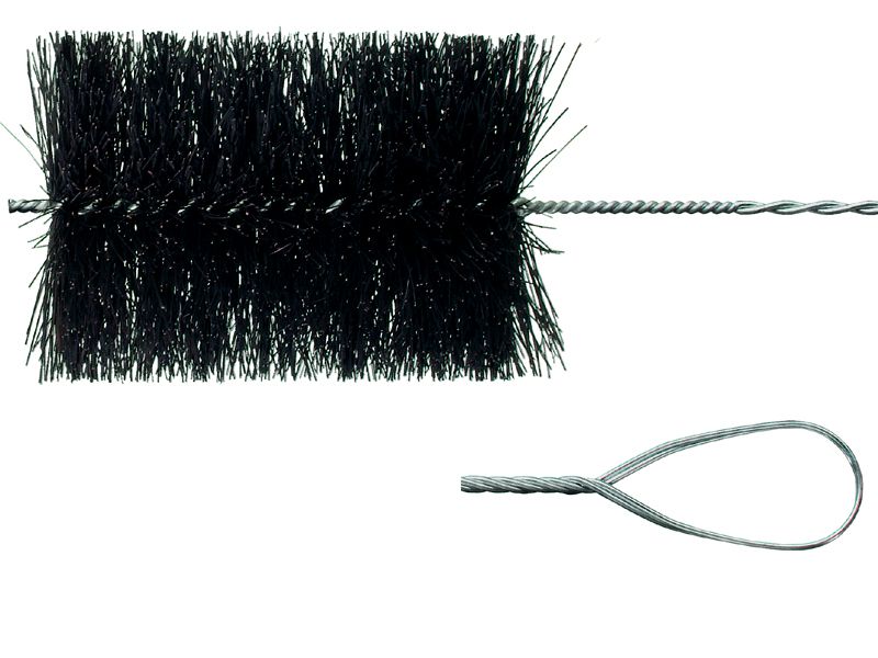 Щетка для печных труб с витой рукояткой IBZ волокно бассин черный диаметр 150 мм LESSMANN 546.908