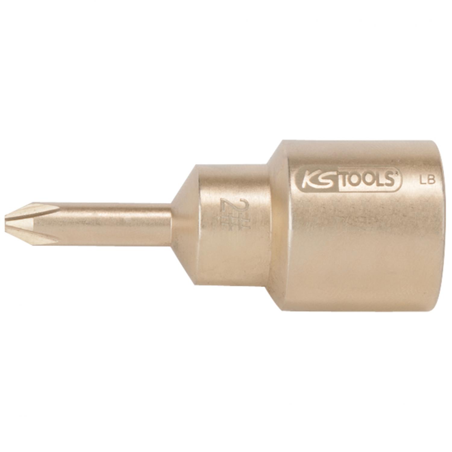 Торцовая головка с битом BRONZEplus 1/2", PH2