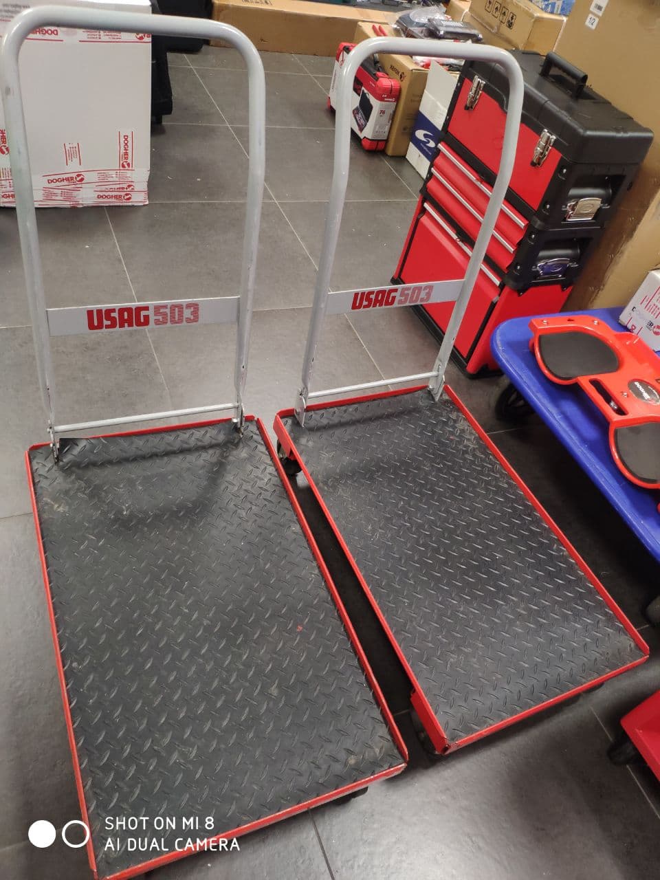 картинка 503 Многоцелевая тележка на 4-х колёсах, USAG U05030001 от магазина "Элит-инструмент"