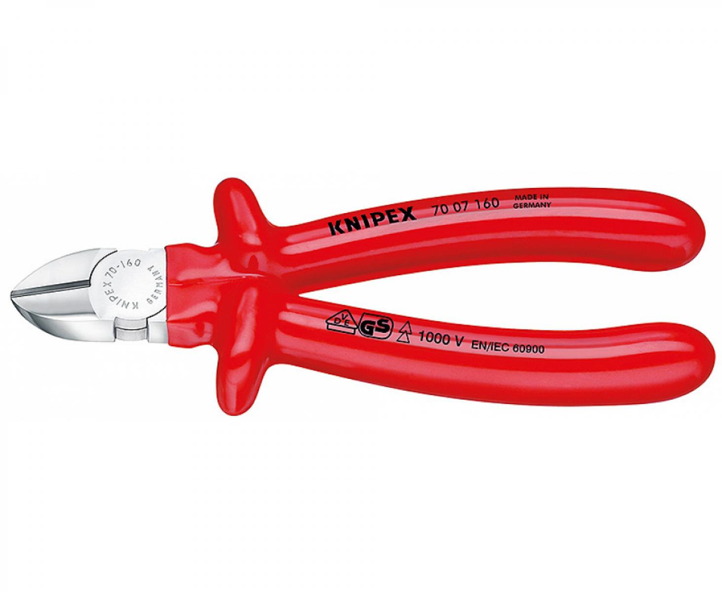 картинка Кусачки боковые VDE Knipex KN-7007160 от магазина "Элит-инструмент"