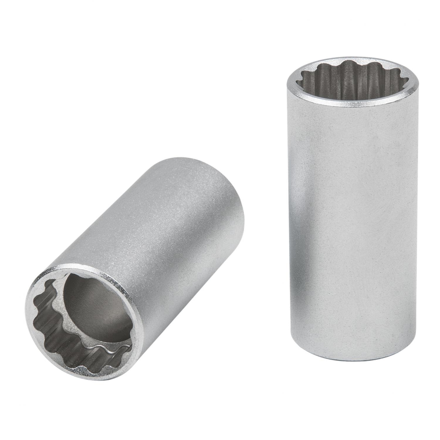 12-гранная торцовая головка 1/2", 16,0 мм, длинная