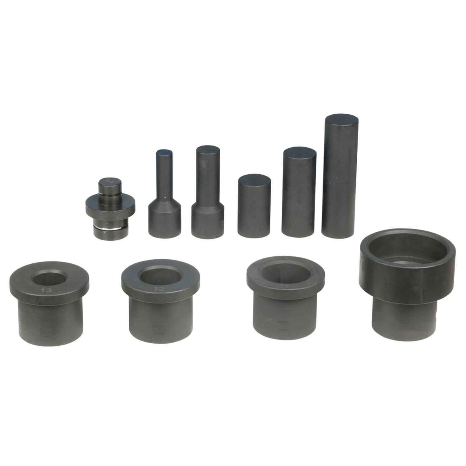 картинка Пресс для шкворня поворотного кулака, 75 т, с комплектом гильз, 29 шт от магазина "Элит-инструмент"