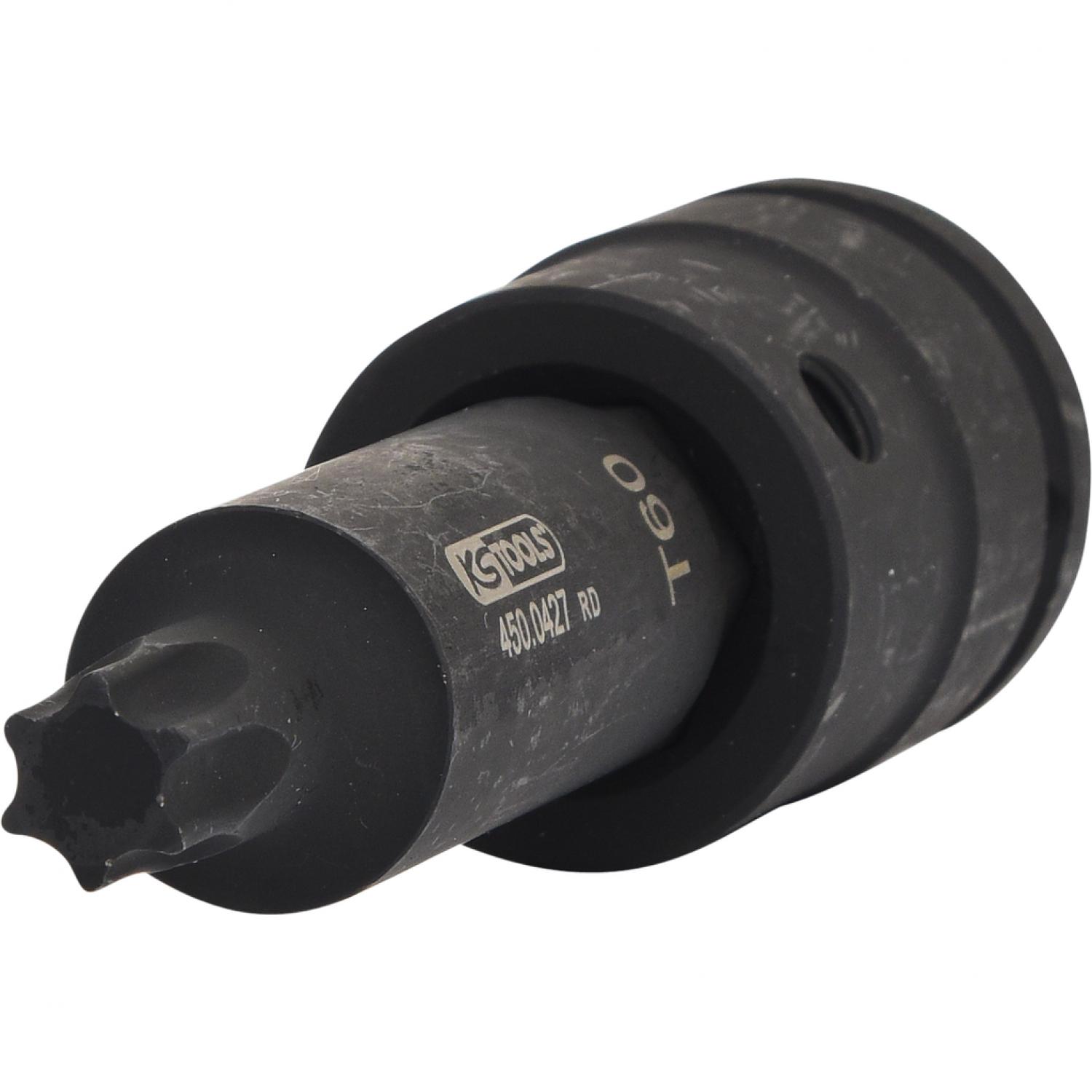 Силовая торцовая головка с битом 3/4" с профилем Torx, длинная, T60