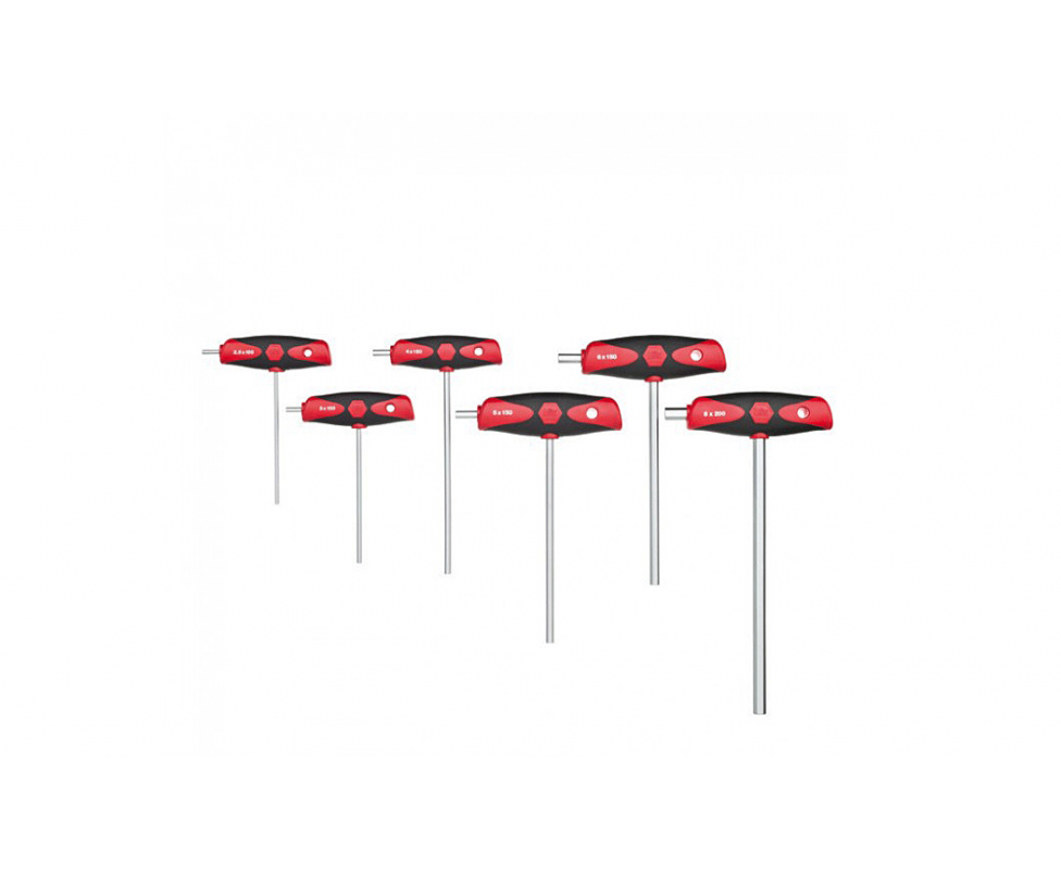 картинка Набор шестигранных штифтовых ключей HEX Wiha ComfortGrip 334DS K6 26247, 6 предметов от магазина "Элит-инструмент"