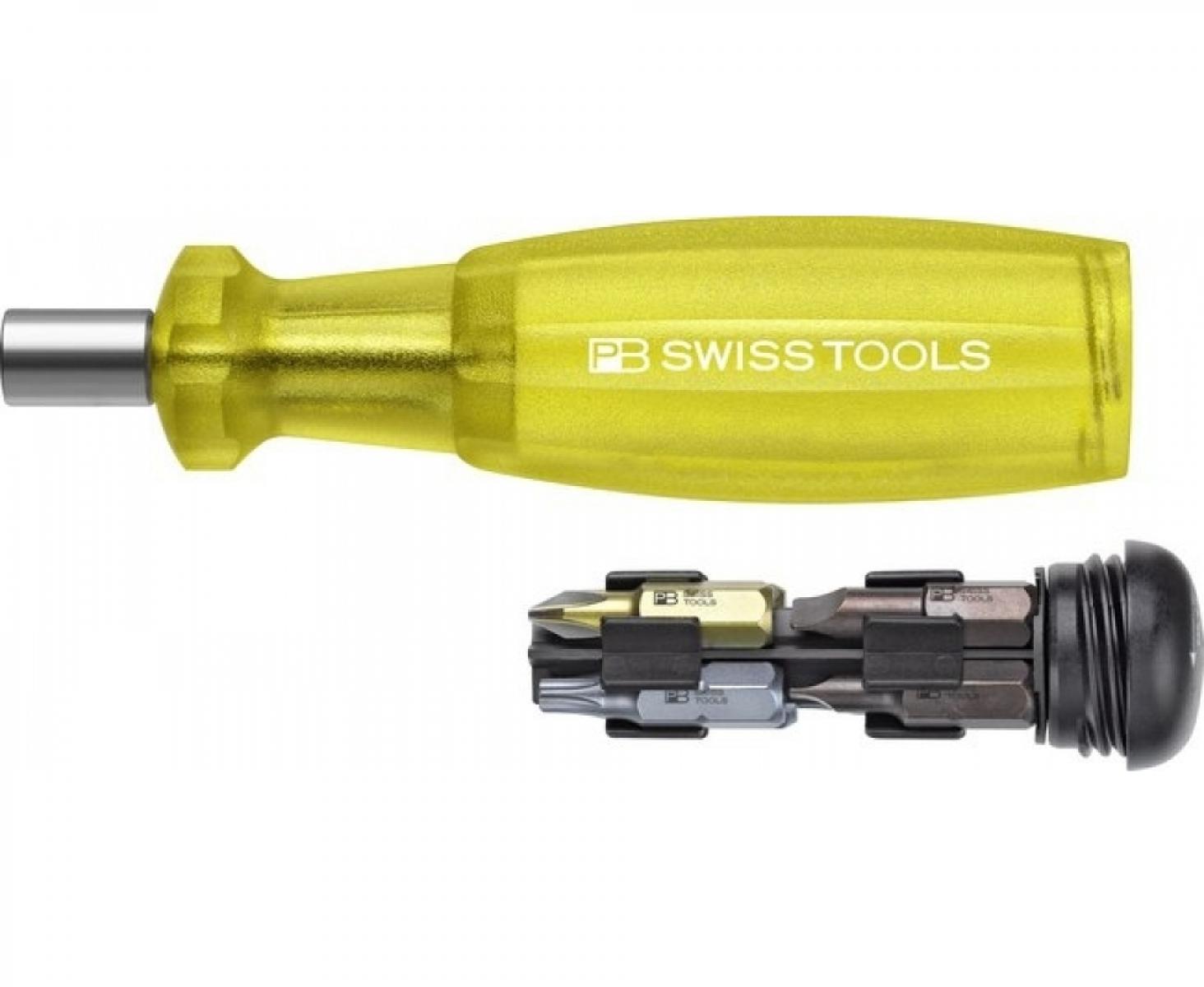 картинка Универсальный магазинный держатель бит C6,3 1/4" Insider 1 SL PH TX Multicraft PB Swiss Tools PB 6460.Yellow от магазина "Элит-инструмент"
