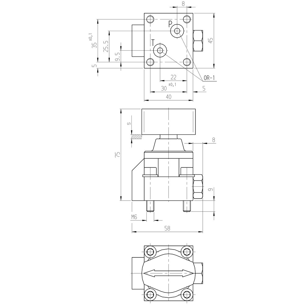 картинка Ручной седельный клапан, 2/2-ходовой АМF 181214 от магазина "Элит-инструмент"