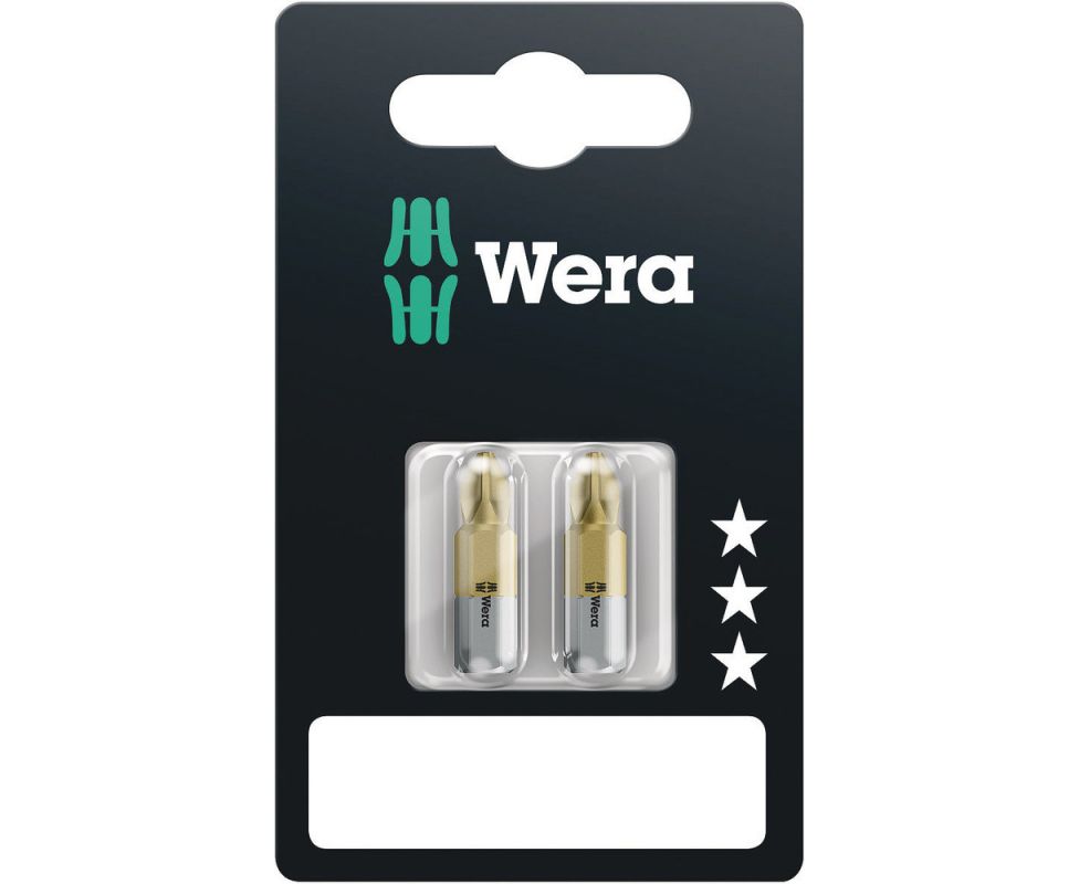 851/1 TiN SB Крестовая насадка (2 шт.) PH 2 х 25 Wera WE-073513