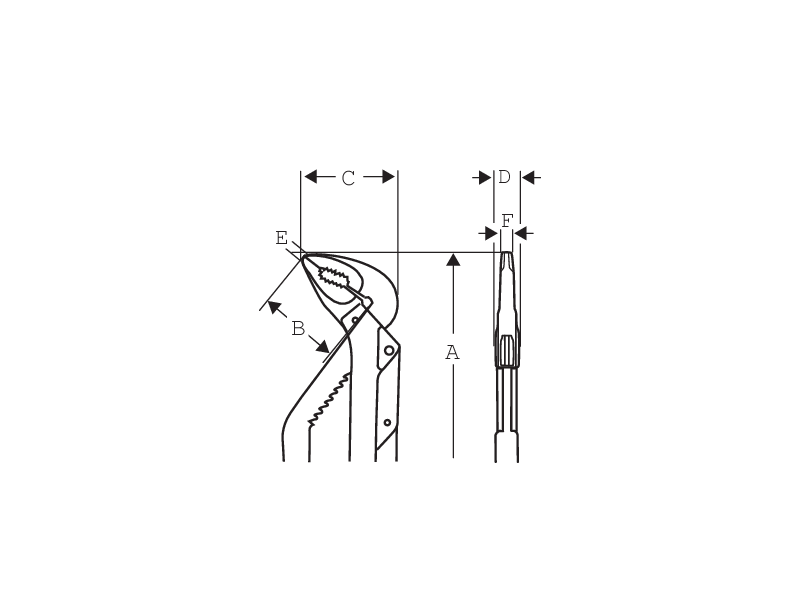 картинка Переставные клещи с рукояткой ERGO™. Для работы на высоте BAHCO TAH8224 от магазина "Элит-инструмент"