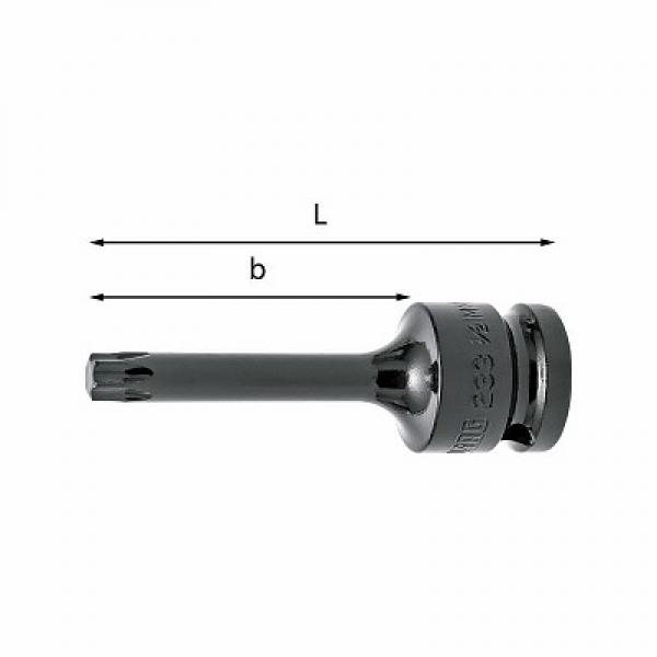 картинка Головки ключей для винтов с выемкой TORX® - IMPACT 233 1/2 MNTX U02330625 от магазина "Элит-инструмент"