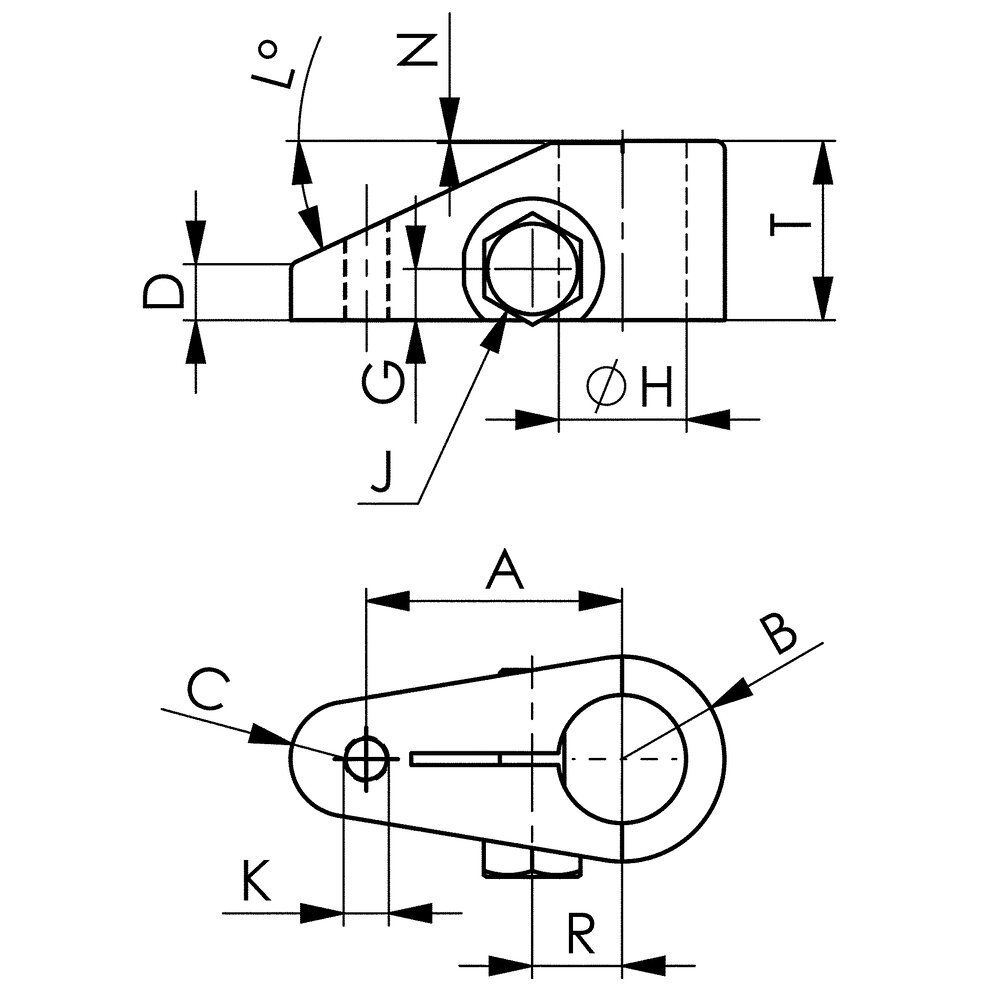 картинка Поворотный зажимной рычаг, стандартный АМF 60848 от магазина "Элит-инструмент"