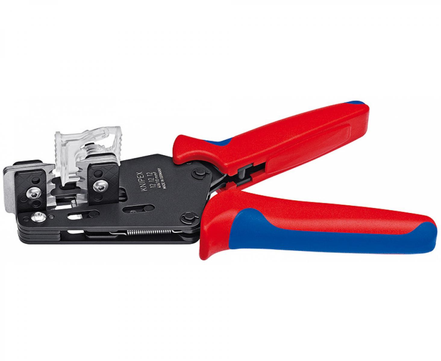 картинка Прецизионный инструмент для удаления изоляции (4,0 - 10,0 мм²) с фасонными ножами Knipex KN-121212 от магазина "Элит-инструмент"