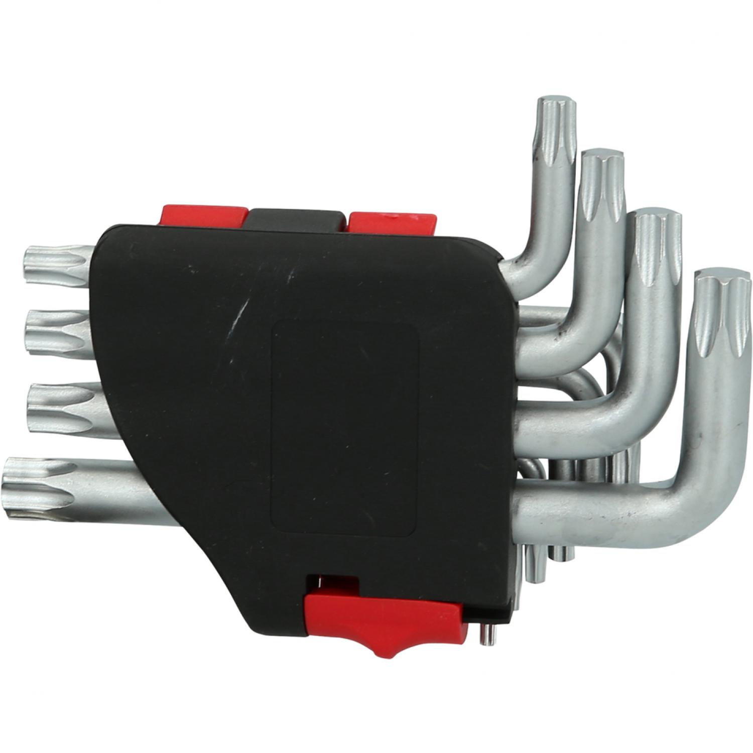 картинка комплект угловых штифтовых ключей с профилем Torx, короткий, 10 шт от магазина "Элит-инструмент"