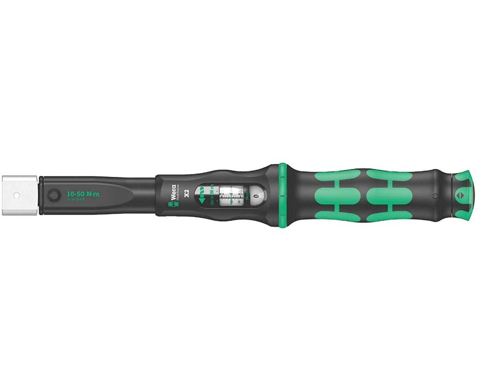 Динамометрический ключ Wera Click-Torque X 2 10-50 Nm для сменных насадок WE-075652