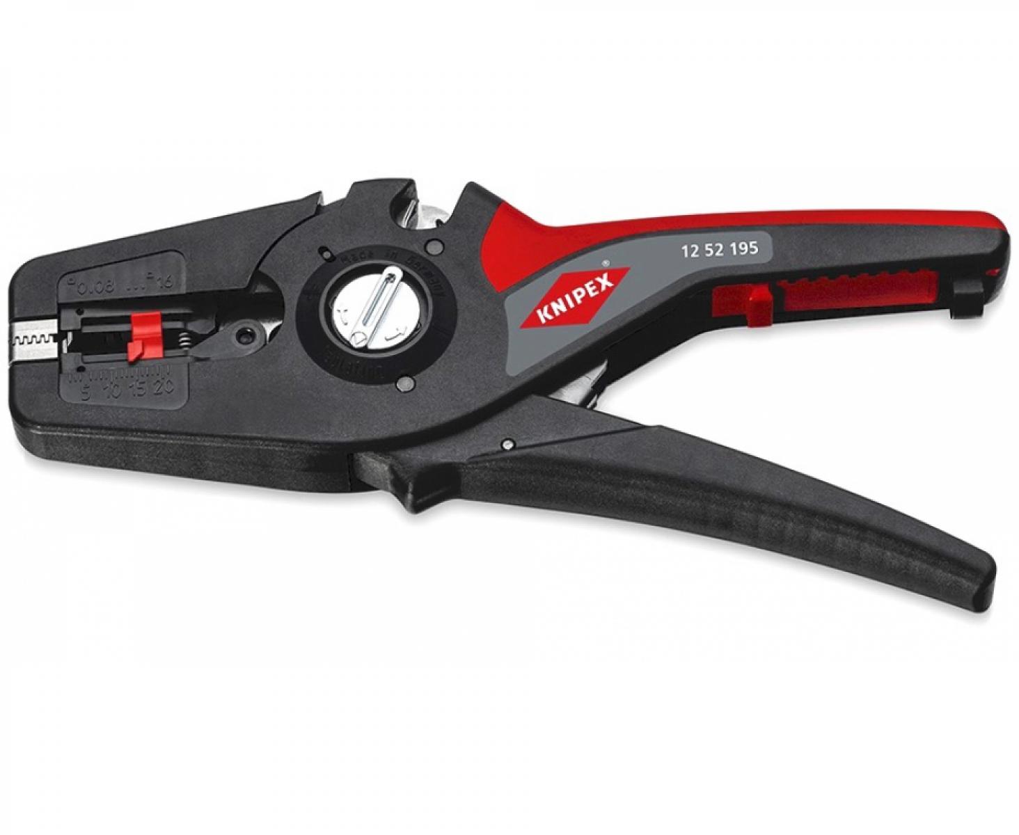 картинка Автоматический стриппер PreciStrip16 с параболическими ножами Knipex KN-1252195 от магазина "Элит-инструмент"