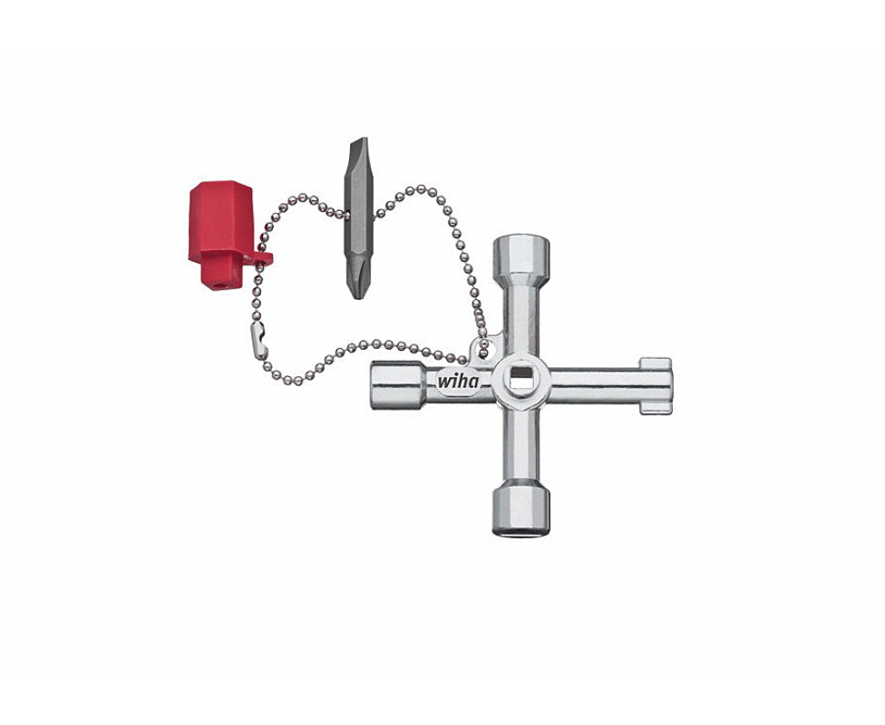 картинка Универсальный ключ Elektro в форме креста Wiha 246 67 36114 для распределительного шкафа от магазина "Элит-инструмент"