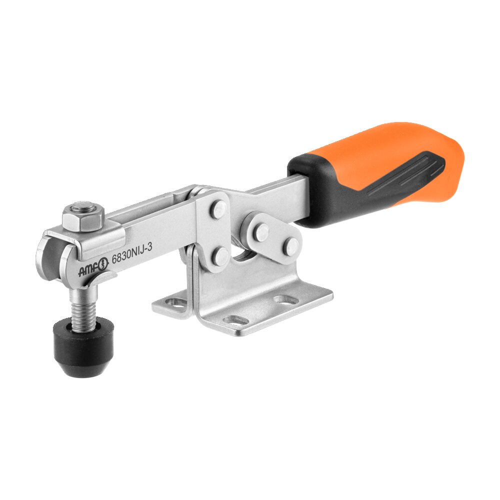 Горизонтальный шарнирный зажим с оранжевой ручкой АМF 557441