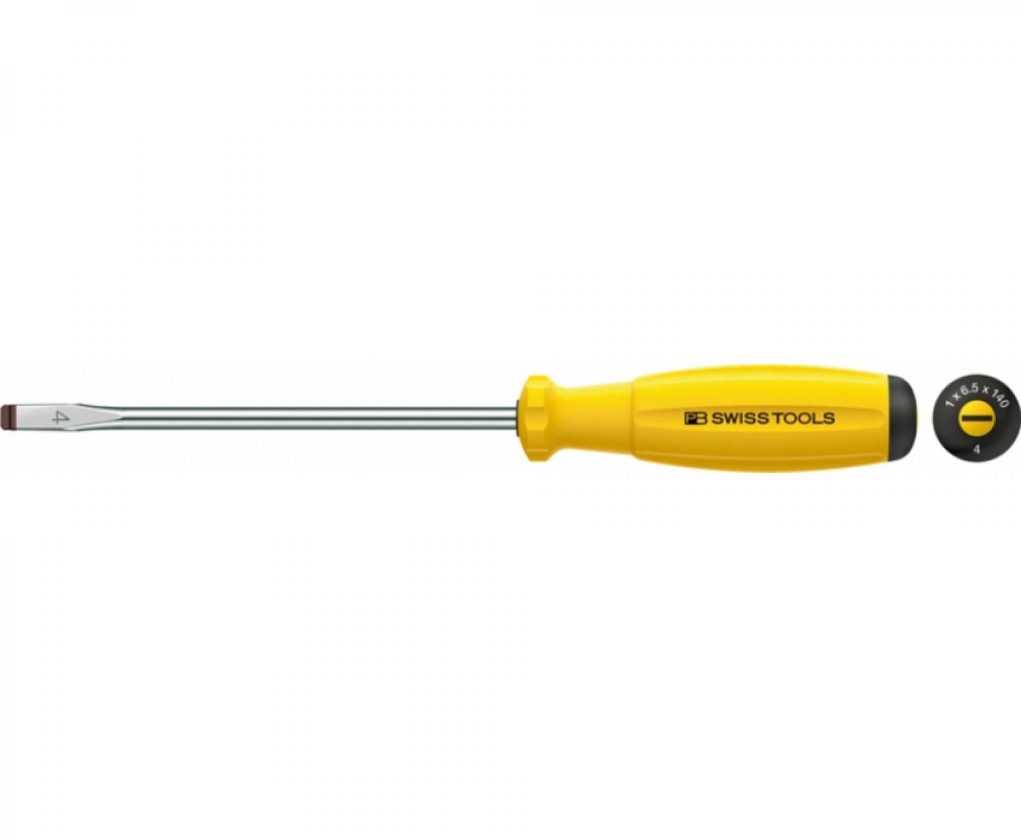 картинка Отвертка шлицевая антистатическая SwissGrip ESD PB Swiss Tools 8100.2-100 ESD 0.6 x 4 от магазина "Элит-инструмент"