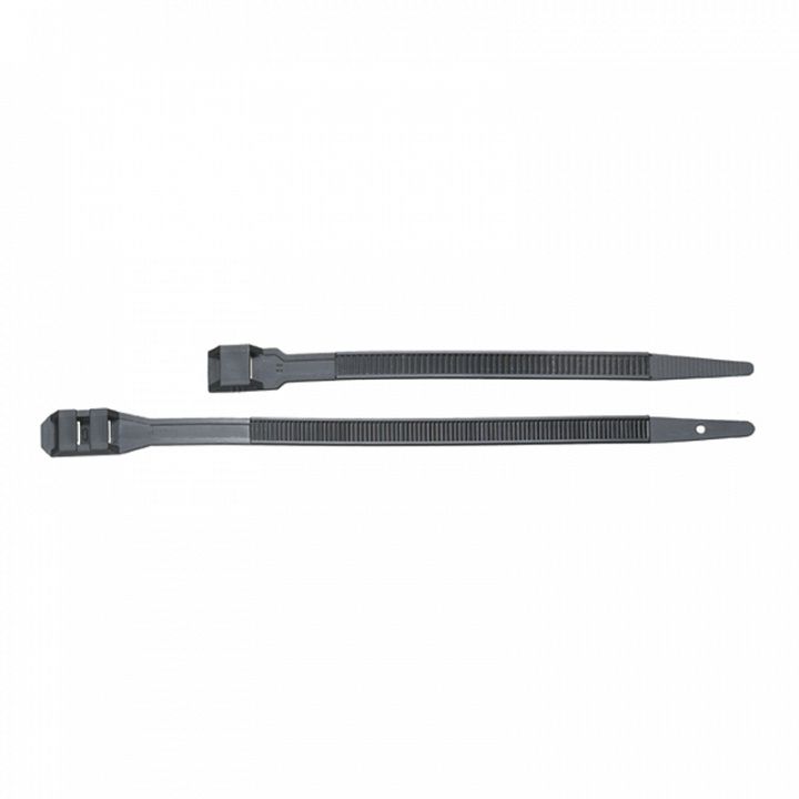 картинка Стяжка кабельная, с двойным замком, цвет чёрный, 9x180 мм (упак. 100 шт.) от магазина "Элит-инструмент"