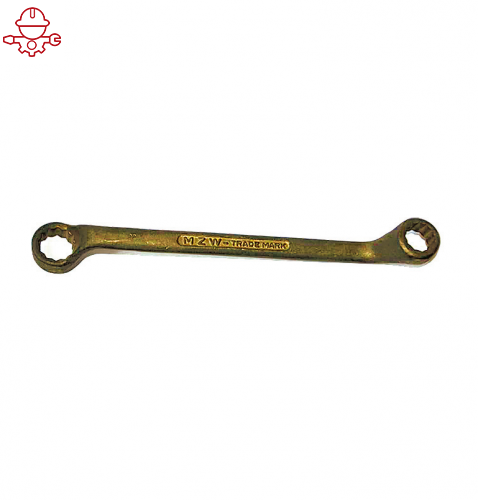 Ключ накидной с изгибом искробезопасный 6x7 мм, серия 003 MetalMinotti 003-0607