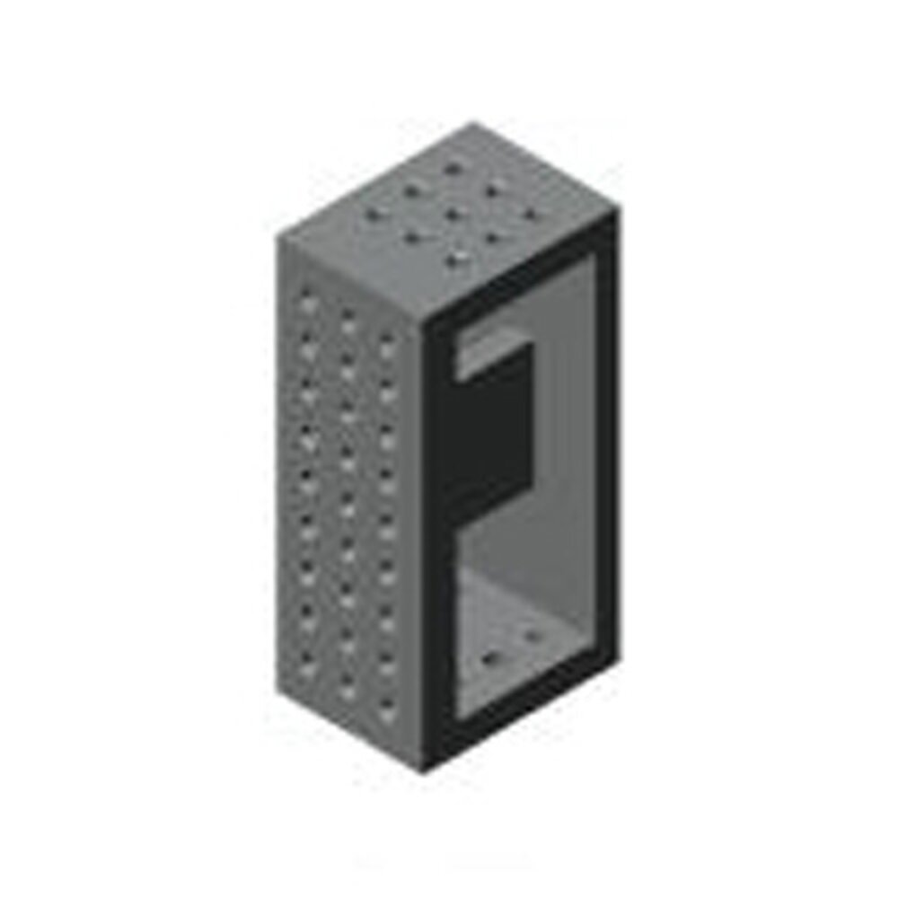 Угловой кронштейн с одной рабочей поверхностью может быть установлен на значительную высоту АМF 89078