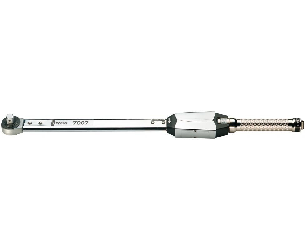 Динамометрический ключ Wera 7008 E 300-1000 Nm со сквозной трещоткой серия 7000 WE-075425