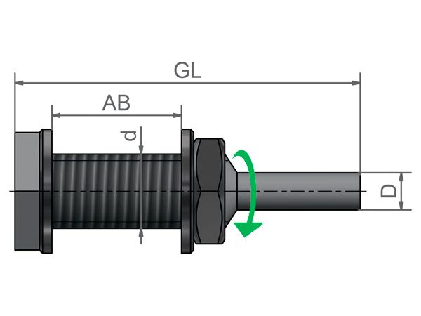 картинка Хвостовик диаметр 10 мм длина 75 мм зажимное расстояние (АВ) max. 29 мм LESSMANN 000.043 от магазина "Элит-инструмент"