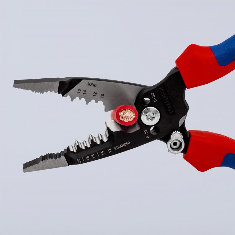 картинка KNIPEX WireStripper, многофункциональные клещи для электриков, американская модель KNIPEX 13728200  от магазина "Элит-инструмент"