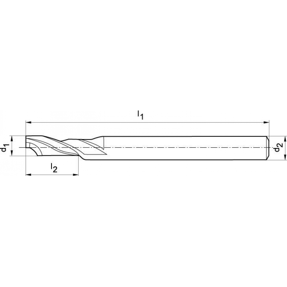 картинка Фреза однозубая WN HSCo5 FORMAT 10,0 мм 2100 0800 Fplus от магазина "Элит-инструмент"