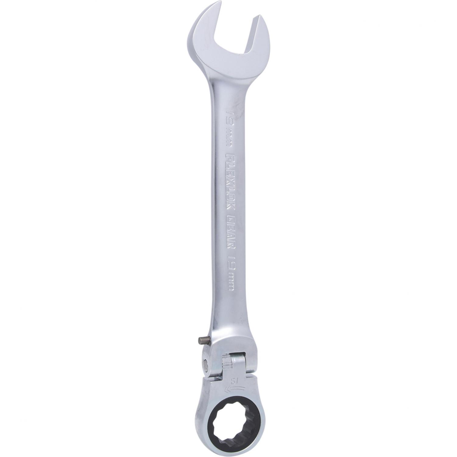 картинка Шарнирный комбинированный ключ с трещоткой GEARplus, регулируемый, 19 мм подвеска от магазина "Элит-инструмент"