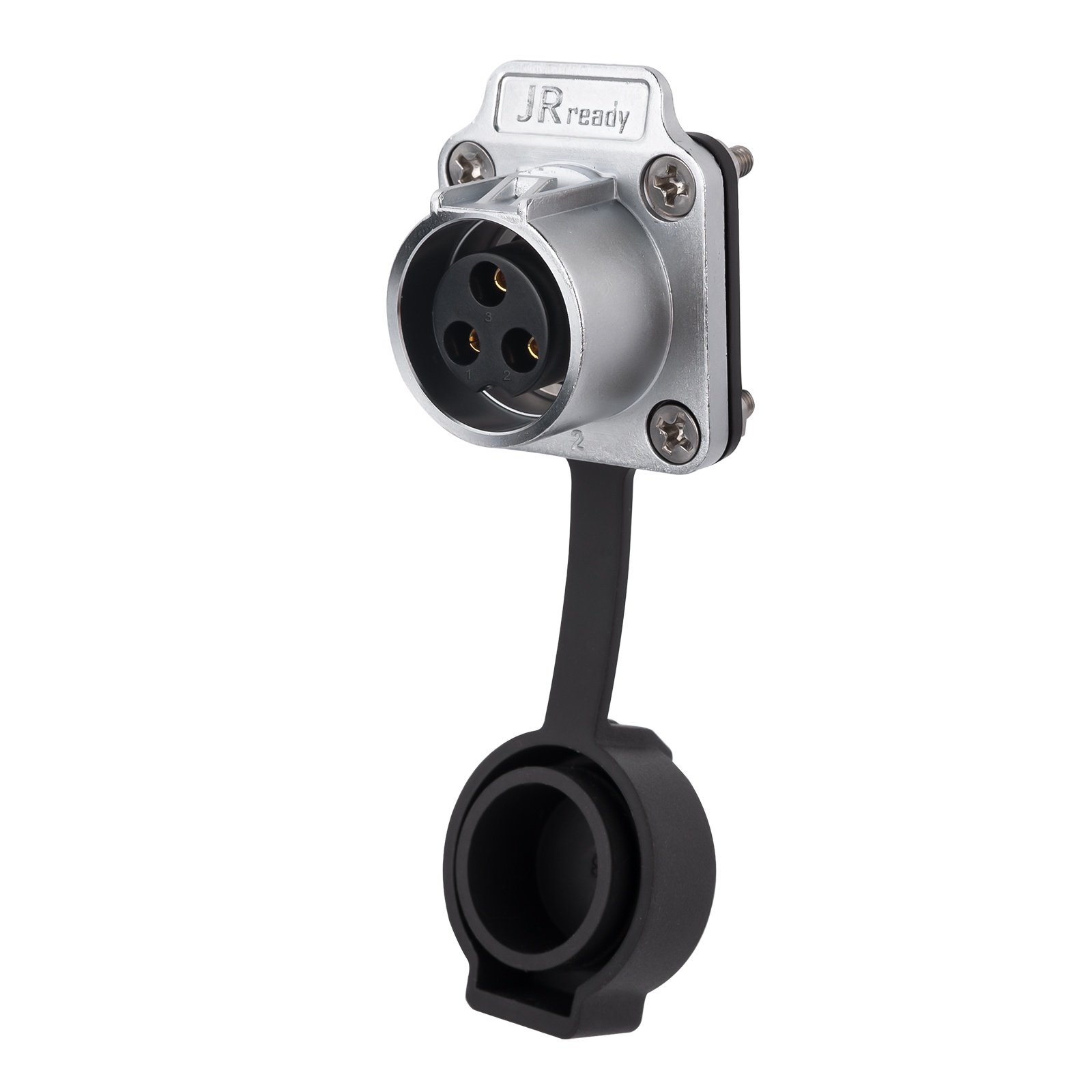JRready JRSSW-CP20 3-контактный гнездовой разъем с четырьмя монтажными отверстиями под пайку, промышленный водонепроницаемый разъем