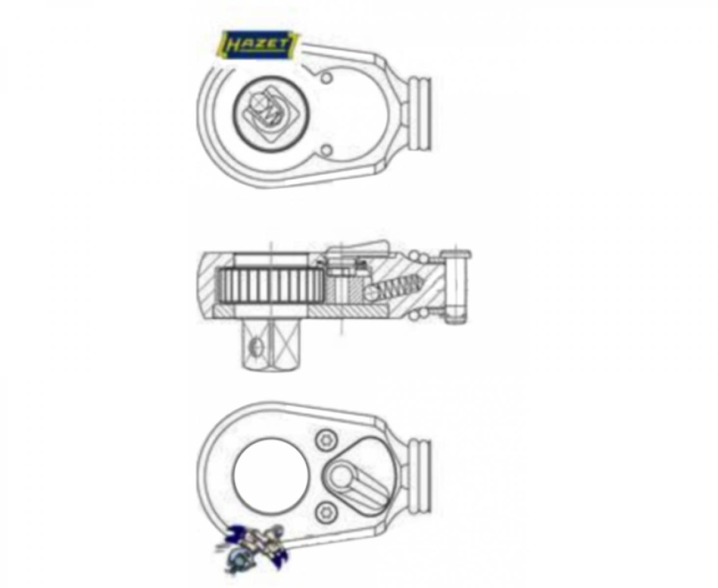 картинка Ремкомплект трещотки 1/2" 916N Hazet 916N/6 от магазина "Элит-инструмент"