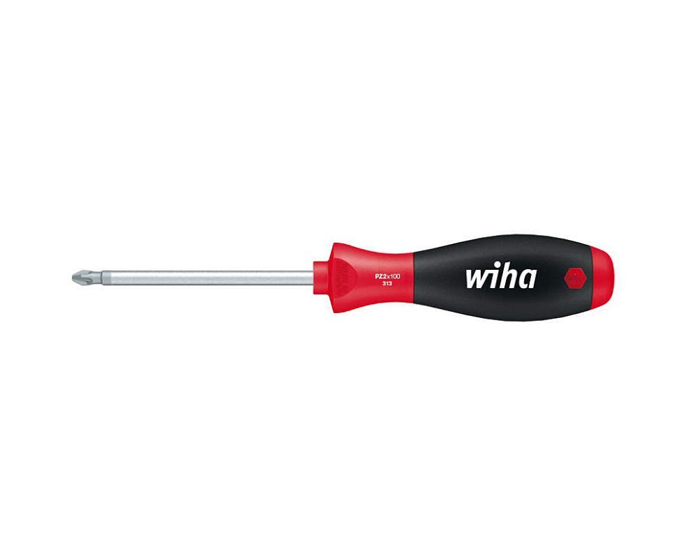 картинка Отвертка Wiha SoftFinish Pozidriv 313 00772 PZ2 x 100 крестовая от магазина "Элит-инструмент"