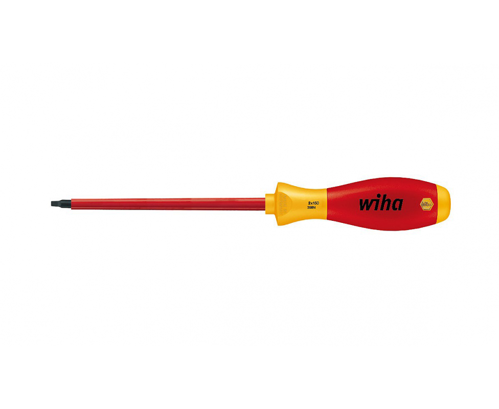 Отвертка Wiha SoftFinish electric Robertson 358N 32396 2,3 x 100 с четырехгранником