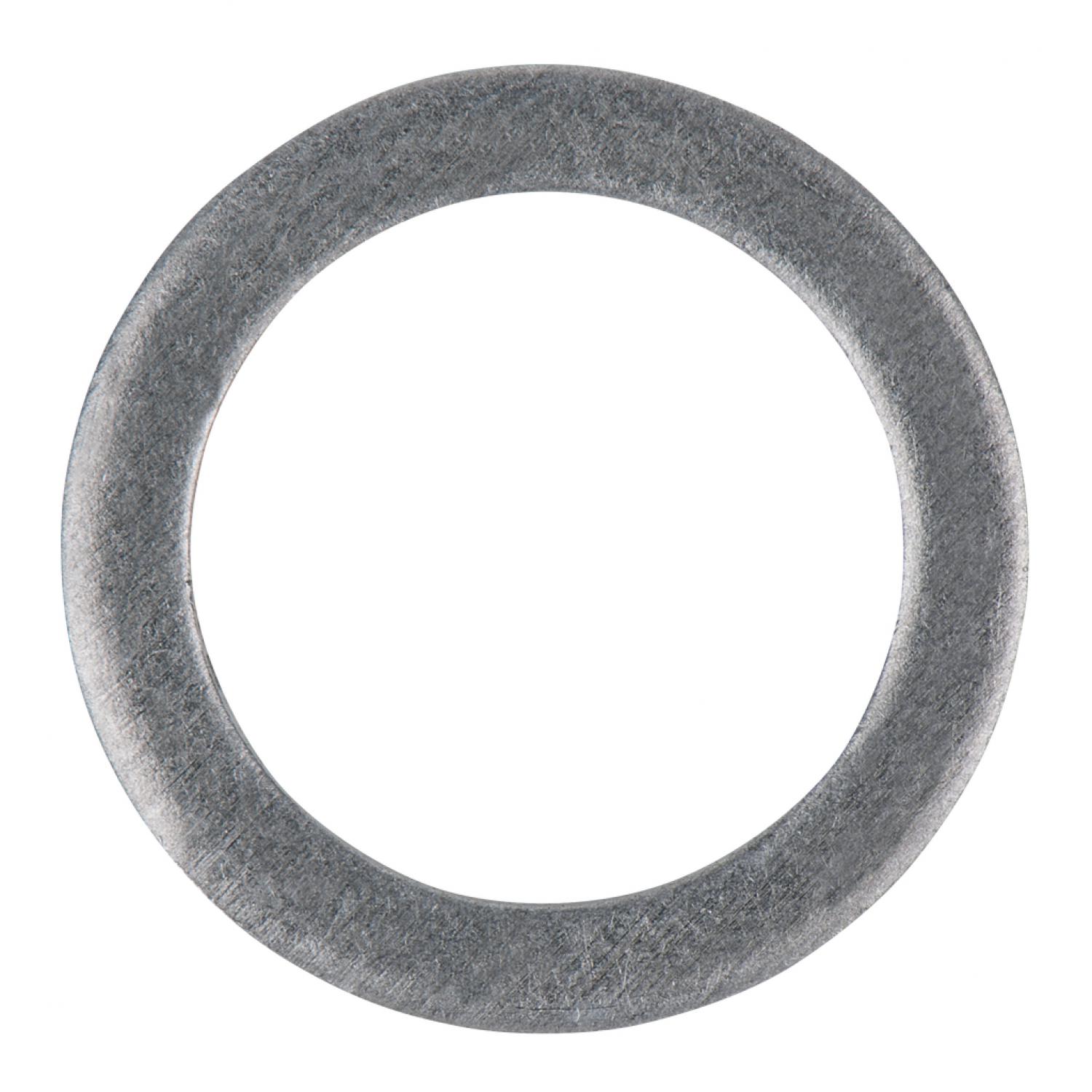 картинка Уплотнительное кольцо, алюминиевое, внешний Ø 27 мм, внутренний Ø 22 мм, 10 шт в упаковке от магазина "Элит-инструмент"