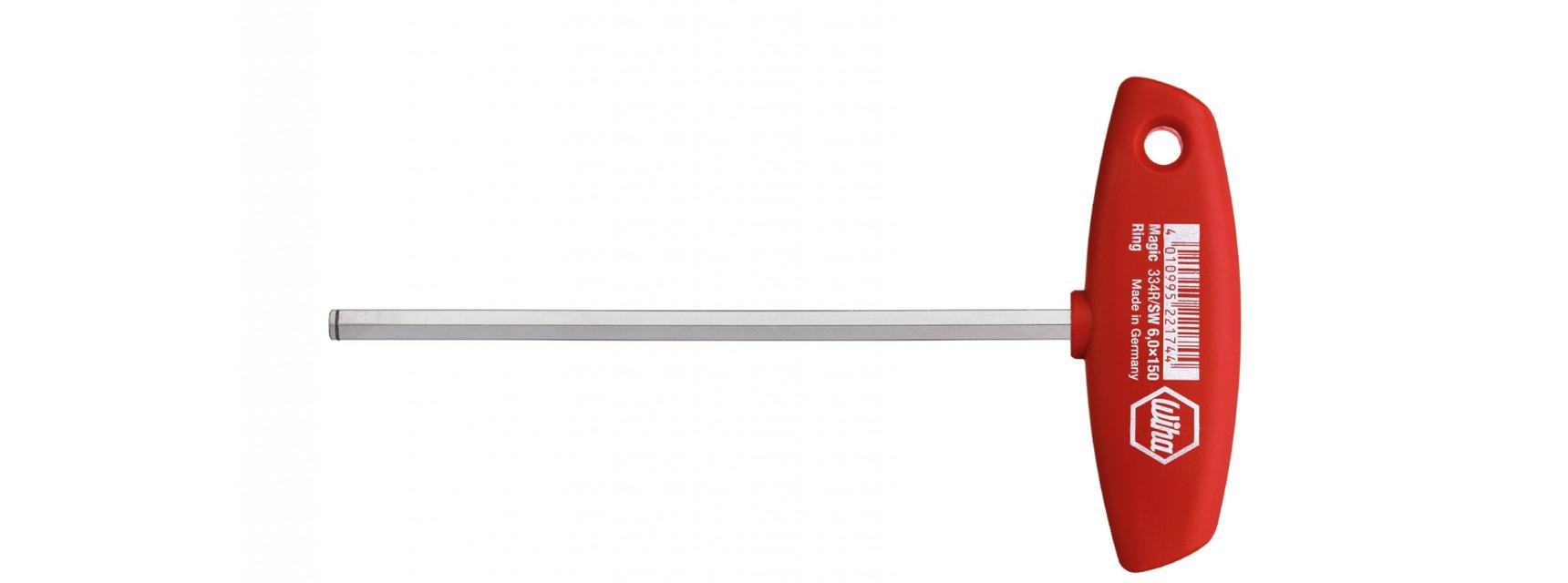 картинка Штифтовой ключ с Т-образной рукояткой 334R WIHA 21962 от магазина "Элит-инструмент"