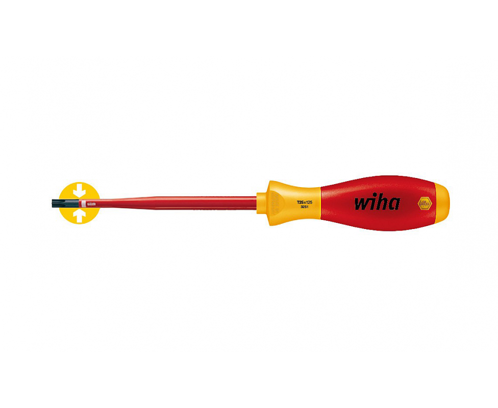 Отвертка Wiha SoftFinish electric slimFix TORX 3251 36542 T40 x 150 торкс